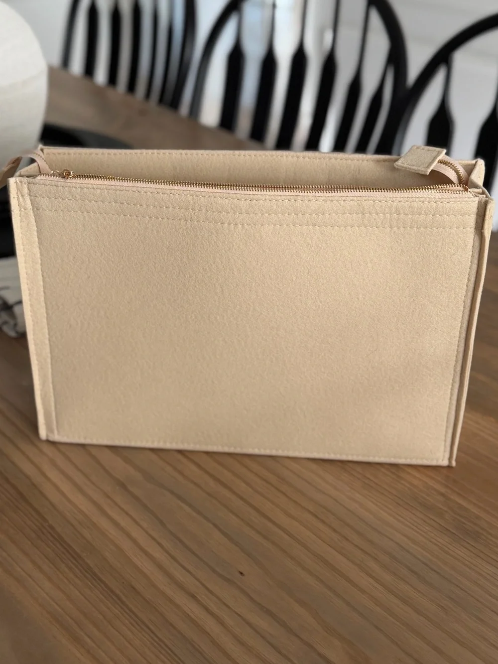 Chloe Woody Large Insert Caddy in Beige